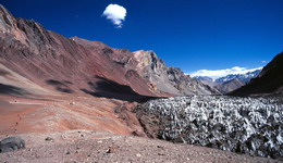 Horcones inferior, auf dem Weg zu Plaza Francia